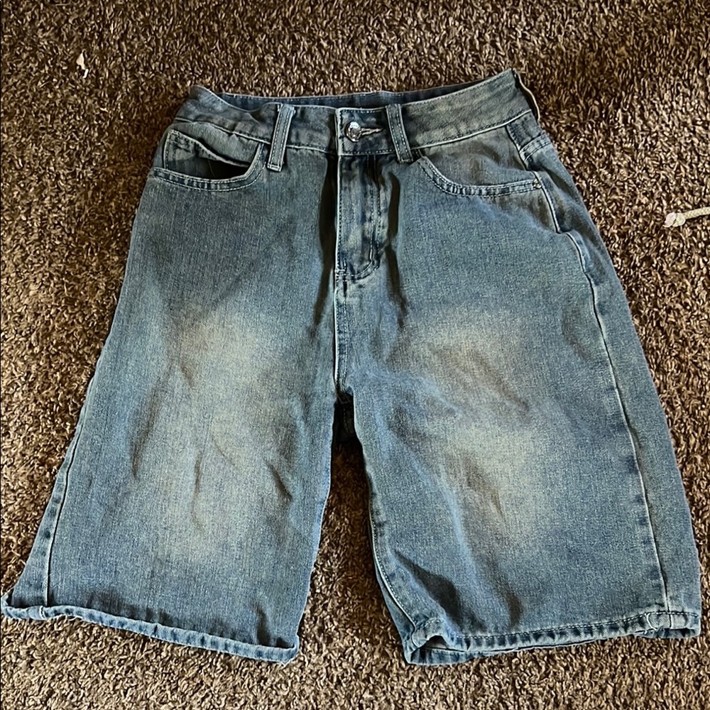 SHEIN Blue Jean Shorts Classic Style